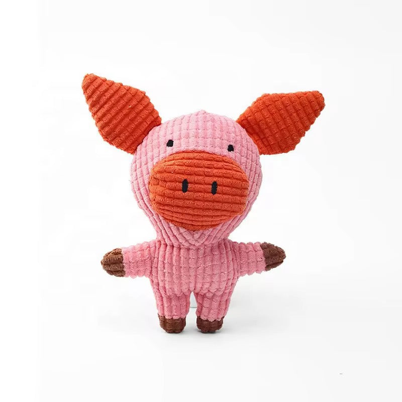Schattige varken knuffel met piepje