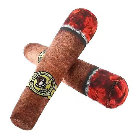 Grappige sigaar knuffel met piepje